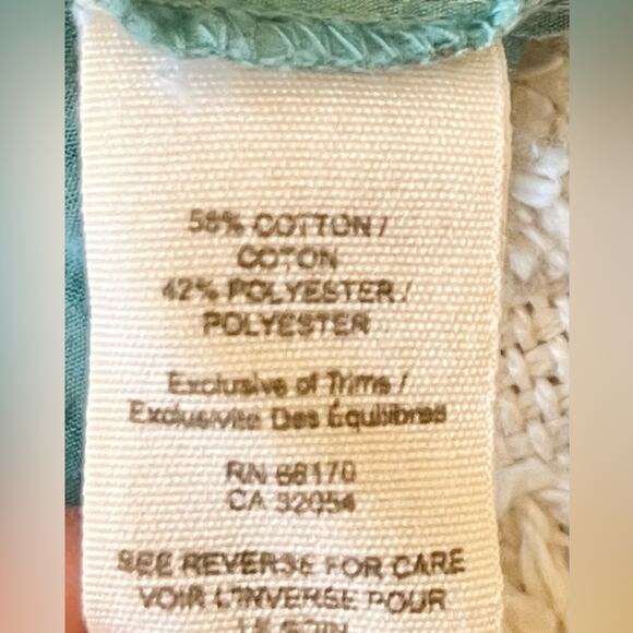 Free People Women's Pullover Tiered Layered Green Tank Top Boho Peasant medium - Picture 5 of 7